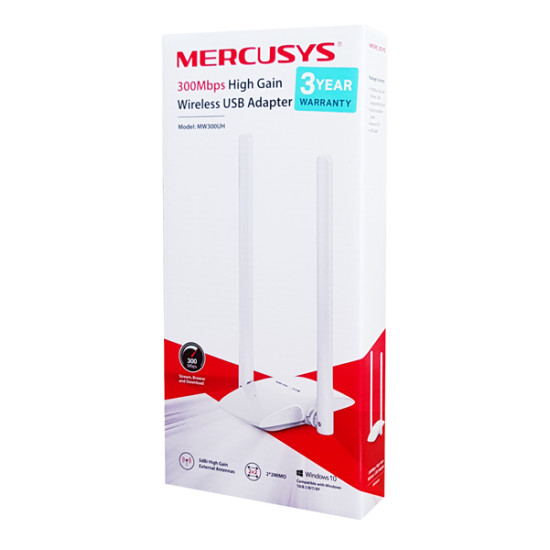 MERCUSYS ασύρματος USB αντάπτορας δικτύου MW300UH, 300Mbps, Ver. 1