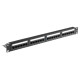 POWERTECH patch panel NETW-0027 για rack 19"/1U, 24 θυρών, CAT 6 UTP, μαύρο