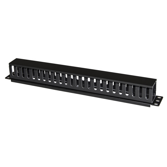 POWERTECH cable management NETW-0029 για rack 19"/1U, πλαστικό, μαύρο