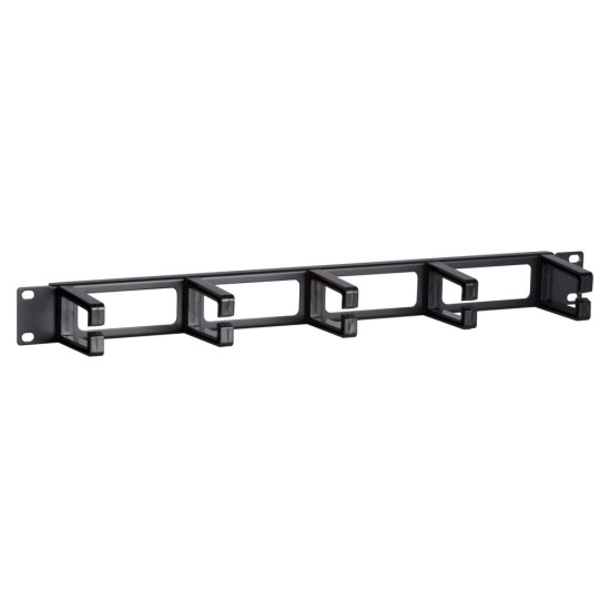 POWERTECH cable management NETW-0031 για rack 19"/1U, 5x γάντζοι, μαύρο