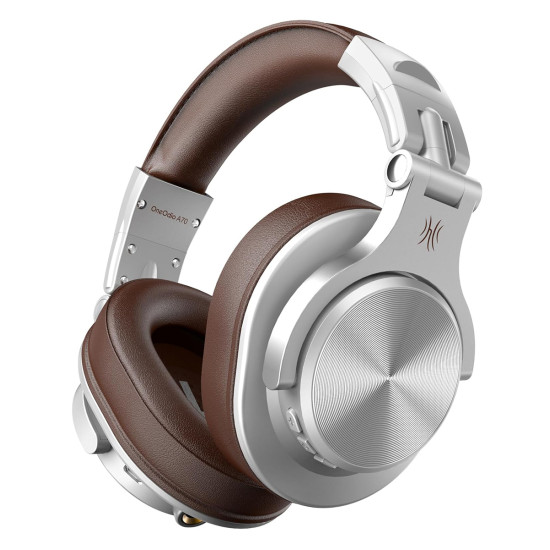 ONEODIO headphones Fusion A70, ενσύρματα/ασύρματα, Hi-Res, 40mm, ασημί