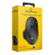 POWERTECH ασύρματο ποντίκι PT-1152, USB & USB-C δέκτη, 1600DPI, μαύρο