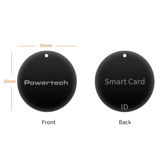 POWERTECH RFID κάρτα PT-1286, μαύρη