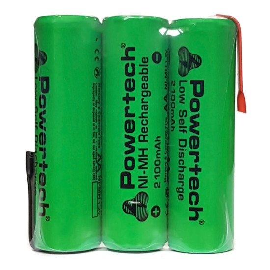 POWERTECH επαναφορτιζόμενη μπαταρία PT-793 2100mAh, AΑ HR6, 3τμχ
