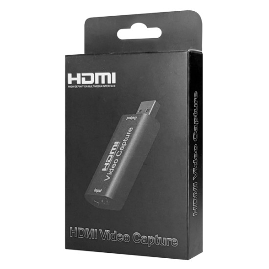 POWERTECH video capture PTH-047, HDMI/USB σύνδεση, 4K/60Hz, μαύρο