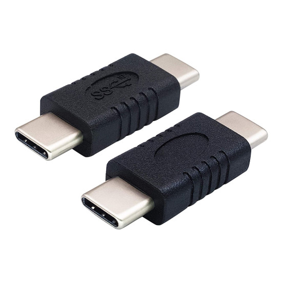 POWERTECH αντάπτορας USB-C αρσενικό σε USB-C αρσενικό PTH-061, μαύρος
