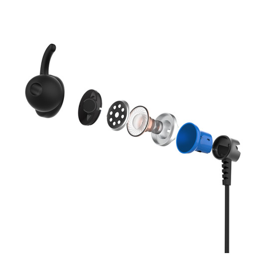 SADES gaming earphones Wings 20 με μικρόφωνο, 3.5mm, Φ12mm, 1.2m, μαύρα