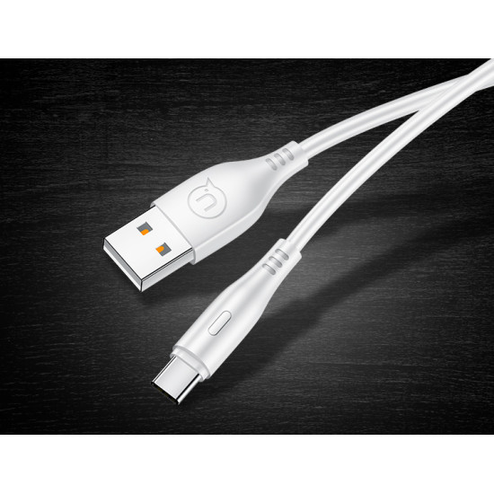 USAMS καλώδιο USB-C σε USB US-SJ267, 10W, 1m, λευκό