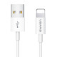 USAMS καλώδιο Lightning σε USB US-SJ283, 10W, 1m, λευκό