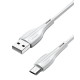 USAMS καλώδιο Micro USB σε USB US-SJ373, 10W, 1m, λευκό