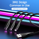 USAMS καλώδιο USB σε USB-C/Lightning/Micro USB US-SJ374, 10W, 1m, μαύρο