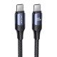 USAMS καλώδιο USB-C US-SJ524, 100W/5A, PD, 1.2m, μαύρο