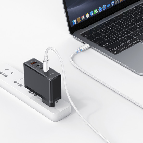 USAMS καλώδιο USB-C σε USB-C US-SJ660, 100W, 480Mbps, 1.2m, μπλε