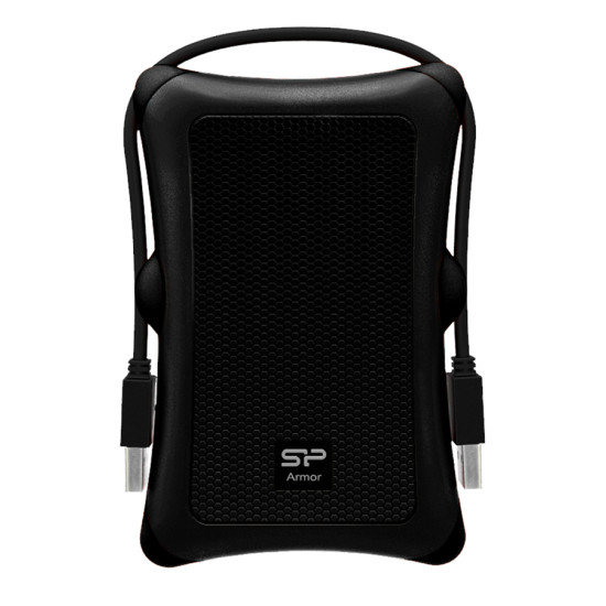 SILICON POWER εξωτερικός HDD Armor A30, 1TB, USB 3.2, μαύρος