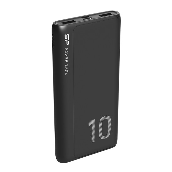 SILICON POWER power bank GP15, 10000mAh, 2x USB output, 2.1A, μαύρο