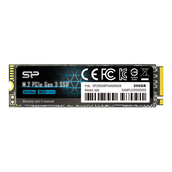 SILICON POWER SSD PCIe Gen3x4 P34A60 M.2 2280, 256GB, 2.200-1.600MB/s