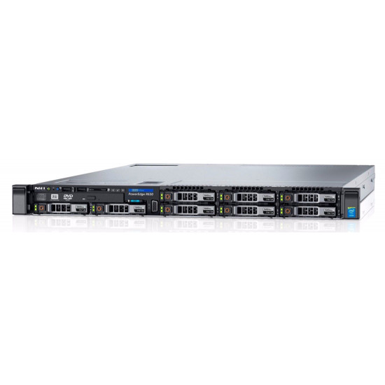 DELL Server R630, 2x E5-2620 V3, 32GB, 2x 495W, 8x 2.5", DVD, REF SQ