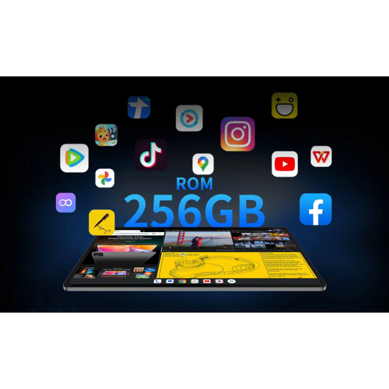 TECLAST tablet T50 Pro, 11" 2K, 8GB, 256GB, Android 13, 4G, γκρι