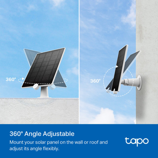 TP-LINK ηλιακό πάνελ Tapo A200 για κάμερες με μπαταρία, 4.5W, Ver 1.0