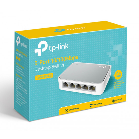 TP-LINK Desktop Switch TL-SF1005D, 5-port 10/100M, Ver. 17.0