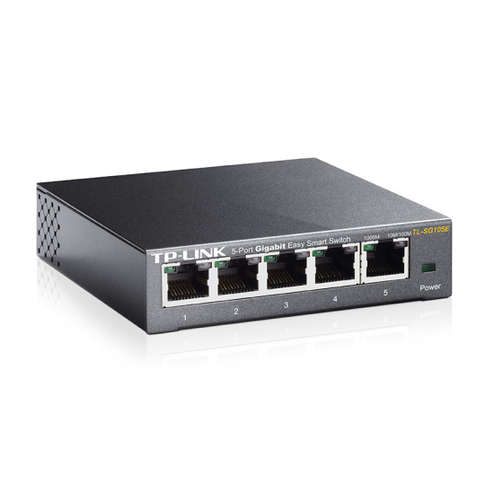 TP-LINK  Easy Smart Switch TL-SG105E,  5-Port Gigabit, Ver. 5.0