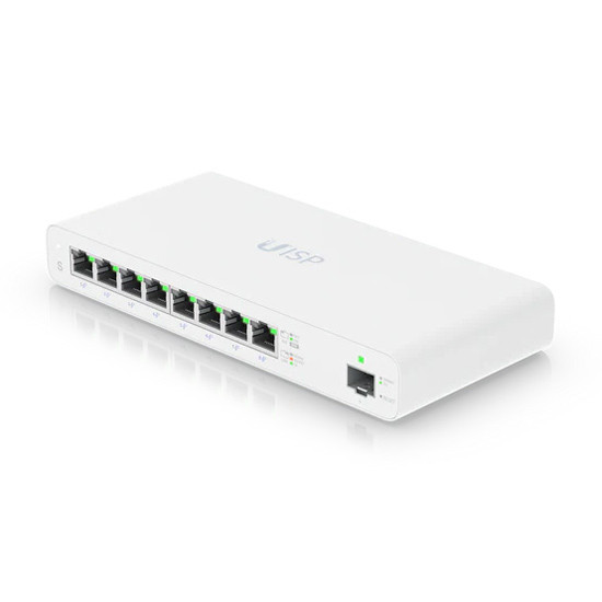 UBIQUITI Switch UISP, 8-Port Gigabit, 10/100/1000 Mbps, PoE