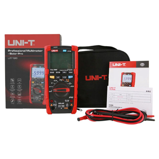 UNI-T ψηφιακό πολύμετρο Solar Pro UT196, 1700V DC/1500V AC, True RMS