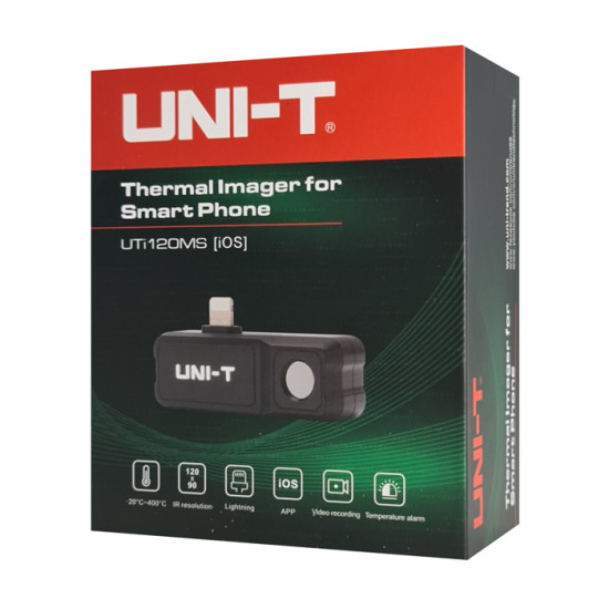 UNI-T συσκευή θερμικής απεικόνισης UTi120MS για iPhone, έως 400 °C