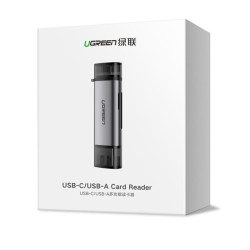 Card Reader UGREEN CM184 TYPE-C/USB 3.0 Gray 50706