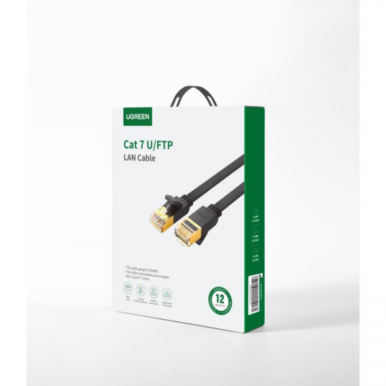 Cable U/FTP Flat Patch CAT7 Pure Copper 1m UGREEN NW106 11260