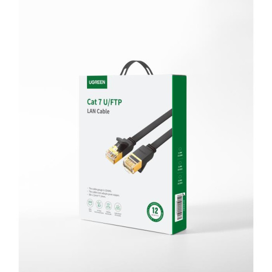 Cable U/FTP Flat Patch CAT7 Pure Copper 3m UGREEN NW106 11262