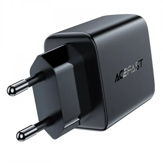 Acefast Ladegerät 2x USB 18W QC 3.0, AFC, FCP schwarz (A33 schwarz)