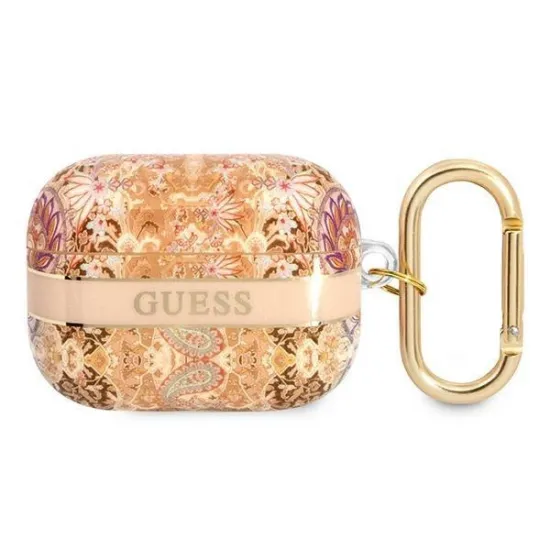 Guess GUAPHHFLD AirPods Pro cover gold/gold Paisley Strap Collection