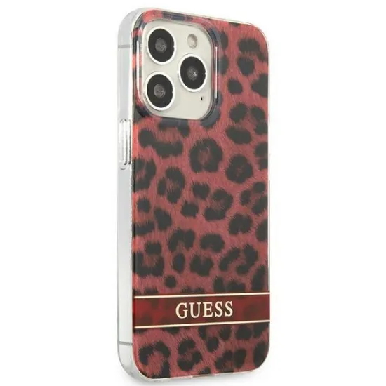 Guess GUHCP13LHSLEOR iPhone 13 Pro / 13 6.1&quot; red/red hardcase Leopard