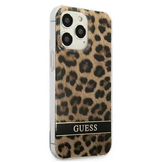 Guess GUHCP13LHSLEOW iPhone 13 Pro / 13 6.1&quot; brown/brown hardcase Leopard