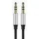Baseus Yiven M30 stereo AUX 3.5 mm audio cable male mini jack 1m silver-black (CAM30-BS1)