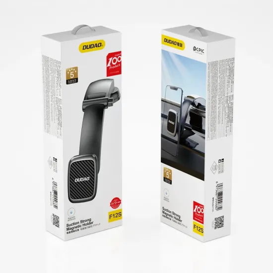Dudao Magnetic Car Phone Holder Black (F12s)