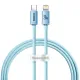 Baseus Crystal Shine Series USB Type C - Lightning cable fast charging Power Delivery 20W 1.2m blue (CAJY001303)