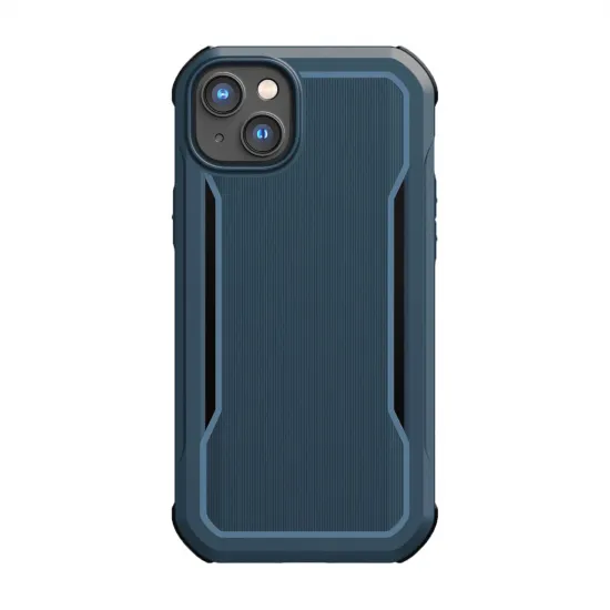 Raptic X-Doria Fort Case iPhone 14 Plus mit gepanzerter blauer MagSafe-Hülle