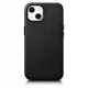 iCarer Case Lederhülle für iPhone 14 schwarz (WMI14220705-BK) (MagSafe kompatibel)