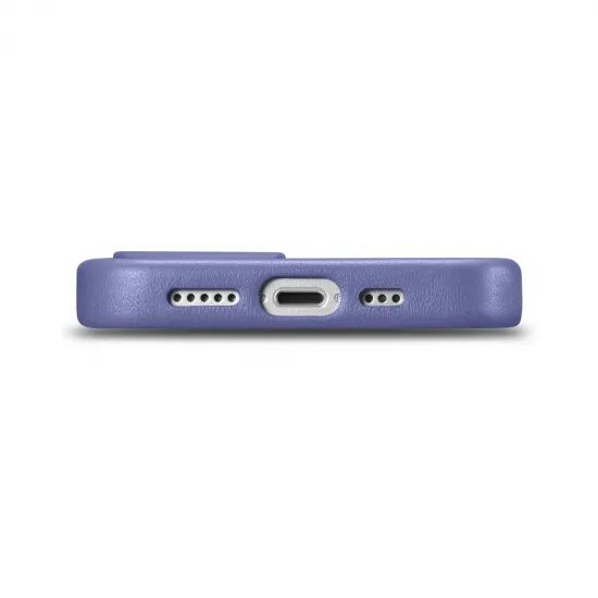 iCarer Case Leather Case Cover for iPhone 14 Light Purple (WMI14220705-LP) (MagSafe Compatible)