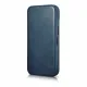 iCarer CE Oil Wax Premium Leather Folio Case Leather Case iPhone 14 Pro Max Magnetic Flip MagSafe Blue (AKI14220708-BU)