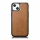 iCarer Leather Oil Wax case covered with natural leather for iPhone 14 Plus brown (WMI14220719-TN)