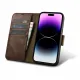 iCarer Oil Wax Wallet Case 2in1 Cover iPhone 14 Pro Max Leder Flip Cover Anti-RFID braun (WMI14220724-BN)