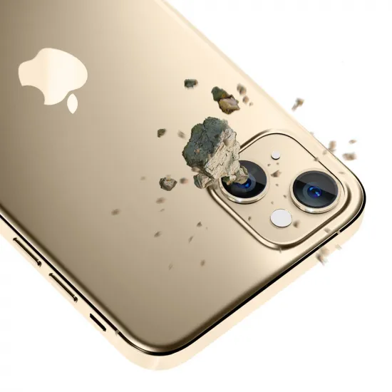 Kameraglas für iPhone 14 9H für Objektiv der 3mk Lens Protection Pro-Serie - Gold