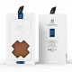 Dux Ducis Skin X2 Hülle für iPhone 14 Pro Hülle mit Magnetklappe braun