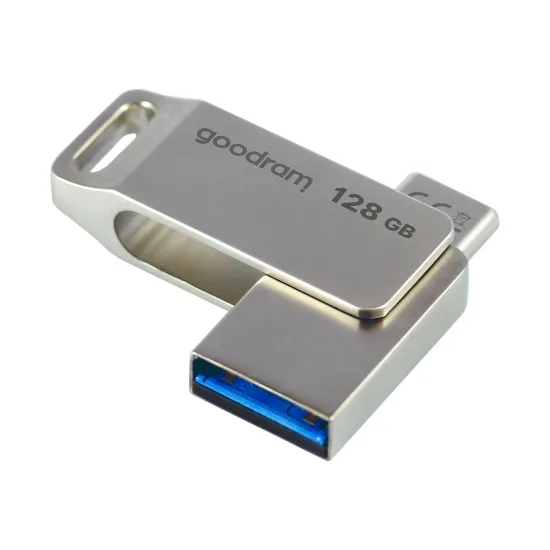 Flash Drive 128GB USB 3.2 Gen 1 USB / USB C OTG ODA3 Goodram - Silver