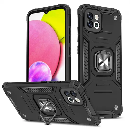 Wozinsky Ring Armor case for Samsung Galaxy A03 armored cover magnetic holder ring black