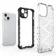 Honeycomb case for iPhone 14 Plus armored hybrid cover transparent
