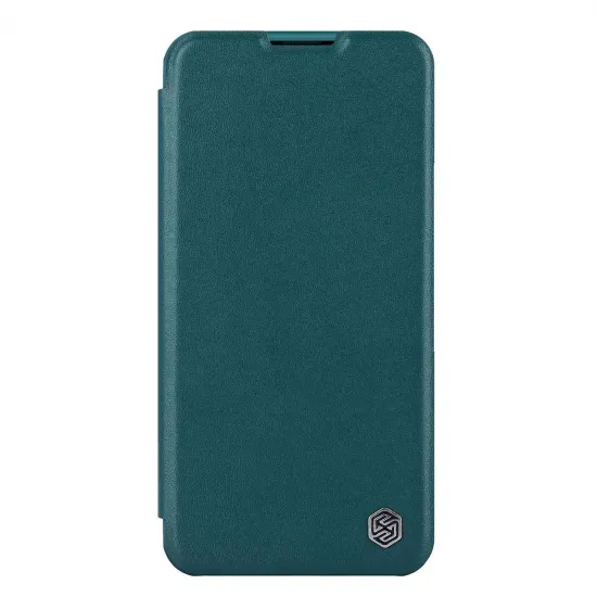 Nillkin Qin Leather Pro Case iPhone 14 Pro Max Camera Cover Holster Cover Flip Case Green
